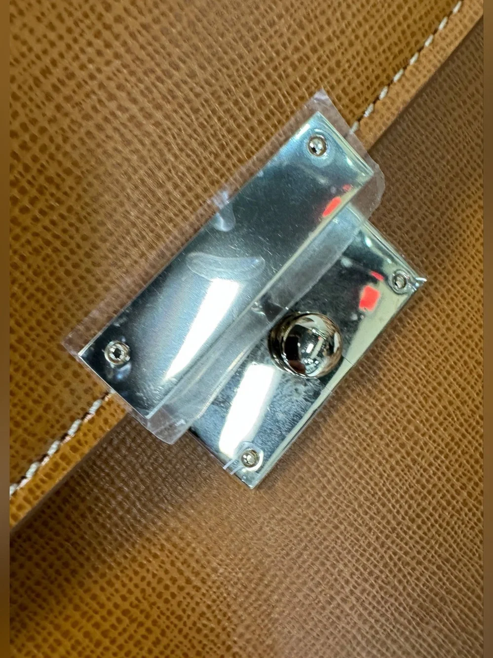 NEW STICKERS Rolex Valextra Havana Brown Leather Briefcase Very RARE TAG KEY